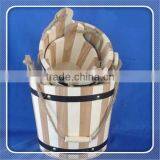 Unfinished Custom Small Wooden Barrel Decoration thumbnail-4