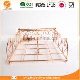 WI2904 'Heart' Black 18x18cm Metal Wire Napkin Holder thumbnail-6