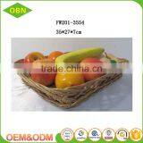 Cheap Woven Decorative Tray Wicker Fruit Basket thumbnail-2