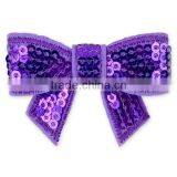 Cheap Hot Pink Christmas Hair Accessories Sequin Hair Bow thumbnail-4