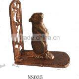Antique Brown Cast Iron Reading Holder Bookend Decoration for House and School thumbnail-1