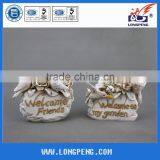 Wholesale White Welcome Polyresin Bird Garden Decoration thumbnail-1