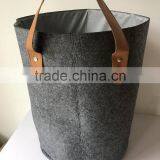 2017 China Suppliers Eco Friendly Handmade Laundry Supply in Felt Laundry Bag Non Woven Laundry Basket thumbnail-2