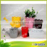 Newgarden Quality Hot Sale Bottom Price Mini Metal Flower Pot thumbnail-1