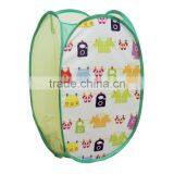 Green Modern Folding and Collapsible Laundry Basket , Pop up Hamper, Hamper Baskets Wholesale thumbnail-1