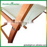 Garden Double Arched Larch Frame White Hammock Swing Bed With Canopy thumbnail-5