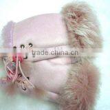 Leather Rabbit Fur Gloves thumbnail-1