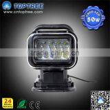 7" 50W Led Spotlight Wireless Marine Light,Remote Control Search Light thumbnail-1
