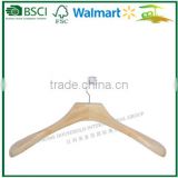Custom Luxury cherry color wooden hangers for clothes CP280J-O