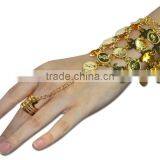 Belly Dance Metal Slave Bracelet With Coins thumbnail-3