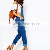 2015 China Factory OEM ODM Fashionable Customized Ripped Overall With Square Neckline thumbnail-4