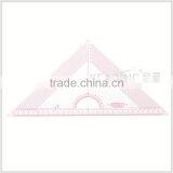 Kearing Grading Triangle Rulers Transparent Acrylic Scale Triangular Rulers With Protractor # T045 thumbnail-1