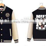 100% Polyester Wholesale Customized Man Woman Baseball Jacket thumbnail-4