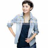 2014 Fashion Patchwork Blouse Designs Women Blouse thumbnail-1