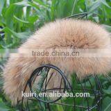 2016 Winter 100% Real Natural Fur Collar & Womens Scarfs Fashion Coat Sweater Scarves Collar Luxury Raccoon Fur Neck Cap thumbnail-4