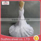 Backless White Chiffon Wedding Dress for Bride thumbnail-2