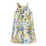 ShiJ Kids Clothes 2017 100% Linen Print Girls Dresses For Teenage thumbnail-2