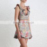 Retro Flutter Frill Crop Top and Lace Shorts Vintage Lady Garments thumbnail-3