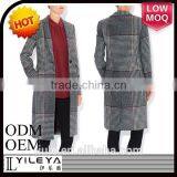 Houndstooth Pattern Designed Ladies Winter Long Coat thumbnail-1