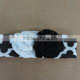 Baby Girl Elastic Fabric Headband Kids Braid Cross Dot Hairband Flower Knot Solid Craft Children Boutique Headband thumbnail-6