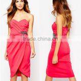 2016 Fashion Off-shoulder Women Sexy Dresses , Bodycone Lady Japanese Prom Dress for Evening Party thumbnail-1