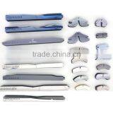 Factory Sell Plastic Transparent/White/Light Blue Customized Shirt Necklace Collar Butterfly Stay thumbnail-1