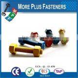 Made In Taiwan Stainless Steel Xylan Coated Colored Stud Bolts With Hexagon Nuts thumbnail-4