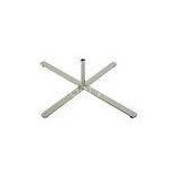 Cross Advertising metal Indoor Flag Pole Base With Fixed Rotator