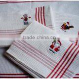China Supplier Custom Design Cotton Softtextile Waffle Kitchen Tea Towel thumbnail-3