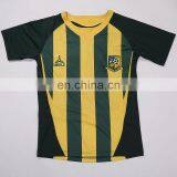 YS-YXL Black and Golden Striped New Soccer Player Jersey thumbnail-1