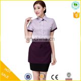 Cheap short sleeves hotel uniform staff for sale
