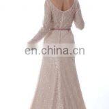 C5000BS Real Sample Sequin Long Sleeve Muslim Bridal Dress thumbnail-2