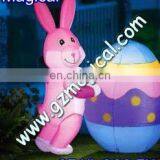 Easter Bunny&Egg Lighted Inflatable Decoration