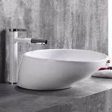 Chaozhou Manufacturer Ceramic Fancy Art Countertop Mounted Latest New Design Table Washing Hand Basin Sink for Sale thumbnail-5