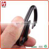Aluminum Solid Black D Shape Carabiner,keychain IN STOCK thumbnail-2