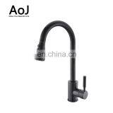 High Quality Chrome Plated Single Handle Contemporary Kitchen Faucet Pull Out Mixer Water Tap thumbnail-6