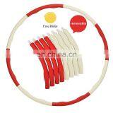Custom 1Kg Hula Circle For Exercise 8 Section Detachable Professional Soft Fitness Hula Circle thumbnail-2