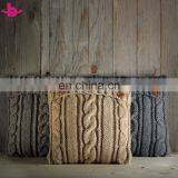 Wholesale Eco-Friendly Cotton or Acrylic Cushions Home Square Decor Cable Knit Body Waist Pillow thumbnail-6