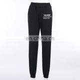 High Quality Women Elastic Waist Cotton Jogger Letter Printed Casual Sweat Pants thumbnail-5