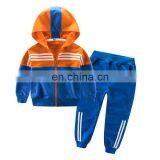 2020 New Children's Suit Sports Pants Cotton Color Matching Middle-aged Two-piece Boy Coat Suit Set thumbnail-2