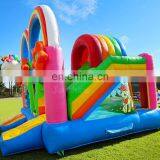 Commercial Party Rental Inflatable Princess Unicorn Bouncy Castle Pink Rainbow Bounce House Combo With Dry Slide thumbnail-6