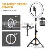 Customed Logo Wholesale 10 Inch Live Video Shoot Broadcast Photograph Beauty Led Selfie Ring Light With Tripod thumbnail-4