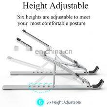 Best Selling Portable With Adjustable Aluminum Stand for Laptop Notebook /tablet pc /smart Phone Holder Folding Stands thumbnail-5