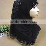 A429 New design grape pattern crystal arab hijab;muslim hijab