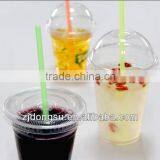 Clear Disposable Plastic Cup, Take Aways Plastic Cup,factory Made Juice Cup With Macthing Lids, Eco-friendly Cups, Food Base thumbnail-1