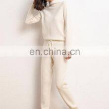 Women Casual Plain Knit Cashmere Jogger Pants With Drawstring thumbnail-4
