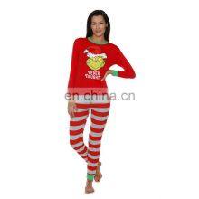 Personalized Red Women Plus Size Kids Matching Wholesale Family Christmas Pajamas thumbnail-2