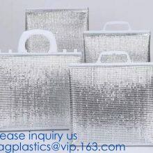 Insulated Thermal Non Woven Aluminum Foil Cooler Bag For Frozen Food,Reusable Insulated Aluminum Foil Thermal Lunch Cool thumbnail-5