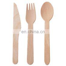 Yada Natural Disposable Wood Cutlery Restaurant Catering Tableware Utensils Knife Fork Spoon thumbnail-2