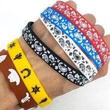 Factory Production Silicone Wristband Custom Printing Customizable Rubber Bracelets for Daily Event thumbnail-5